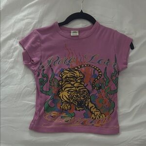 Urban Outfitters Pink Pure Love Graphic Crop Top